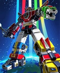 The Voltron Robot Paint by numbers