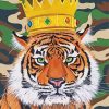 Tiger King With Crown paint by numbers