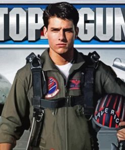 Top Gun Tom Cruise Paint by numbers