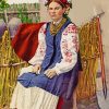 Traditional Lithuanian Woman paint by numbers