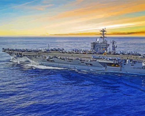 Uss Nimitz paint by numbers