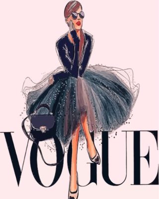 Vogue Magazine paint by number 