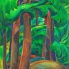 Western Forest by Emily carr paint by number