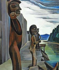 Zunoqua of The Cat Village by Emily carr paint by numbers