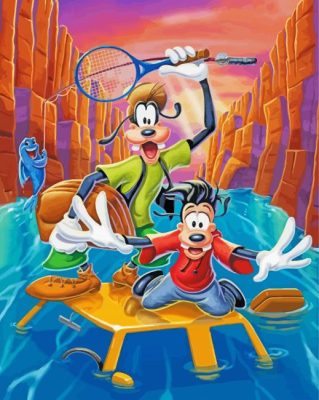 Aesthetic Goofy Movie paint by number