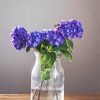 Aesthetic Purple Flowers In A Clear Vase Paint by numbers