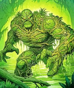 Aesthetic Swamp Thing Paint by numbers
