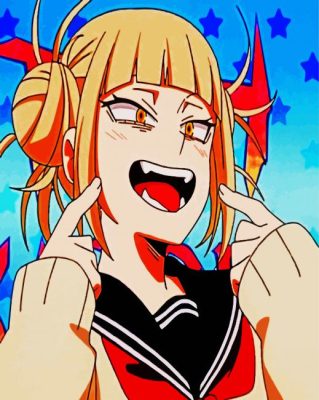 Aesthetic Himiko Toga Anime Paint By Numbers - Numeral Paint Kit