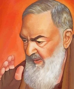 Aesthetic Saint Padre Pio paint by numbers