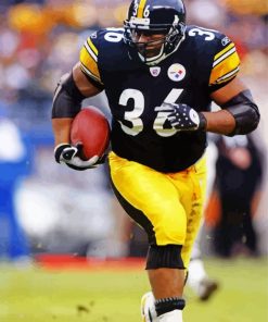 american football player Jerome Bettis paint by numbers
