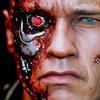 Arnold Terminator Red Eye paint by numbers