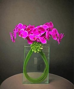 Beautiful Purple Flowers Paint by numbers