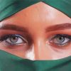Arab With Big Green Eyes paint by numbers