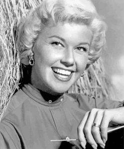 Black Ad White Doris Day paint by numbers