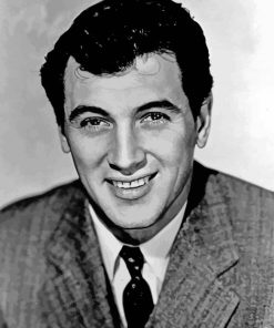 Black And White Rock Hudson paint by numbers