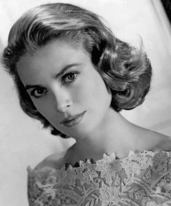 Black And White Grace Kelly paint by numbers