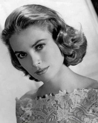 Black And White Grace Kelly paint by numbers