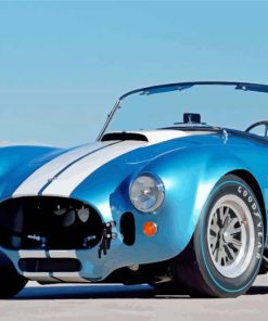 Blue Shelby Cobra Car paint by numbers