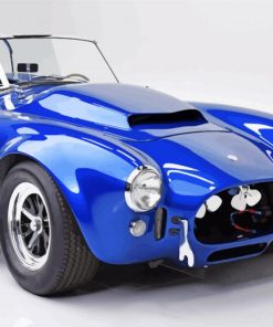 Blue Shelby Cobra paint by numbers