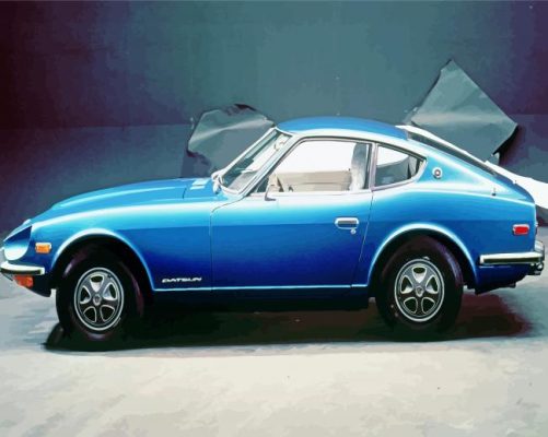 blue datsun fairlady paint by numbers