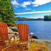 chairs in Algonquin park paint by numbers