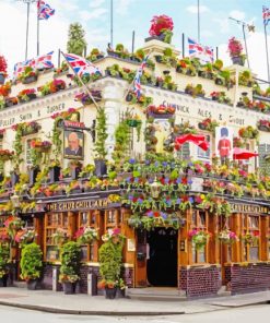 Churchill Arms paint by numbers