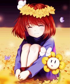 cute Frisk paint by number
