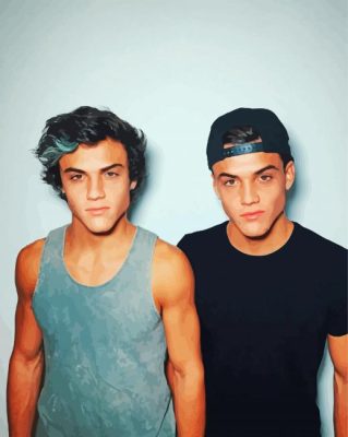 Dolan Twins Paint by numbers