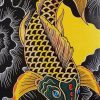golden koi fish paint by numbers