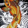 golden koi paint by number