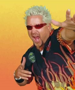 Guy Fieri paint by numbers