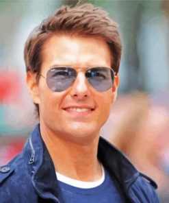 Handsome Tom Cruise Paint by numbers