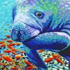 manatee sea cow arts paint by number