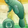 manatees animal arts paint by number