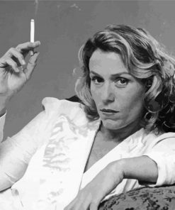 Monochrome Frances McDormand paint by numbers