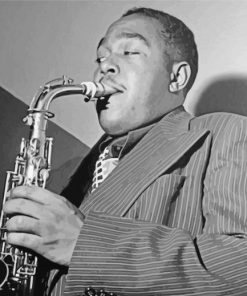 Monochrome Charlie Parker Paint by numbers