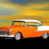 Orange1955 Chevy Bel Air paint by numbers