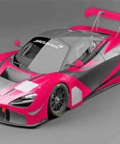 Pink DDE 720 GTR paint by numbers
