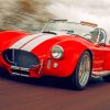 Red Shelby Cobra paint by numbers