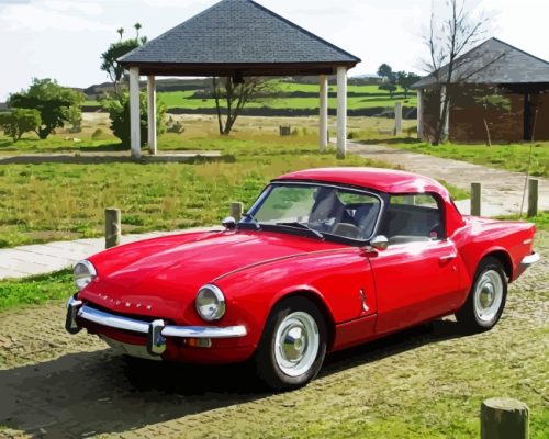 1970 Triumph Spitfire Mk3 paint by numbers