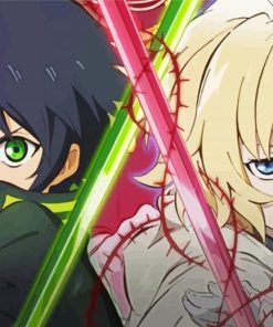 Seraph Of The Endmanga Anime paint by numbers