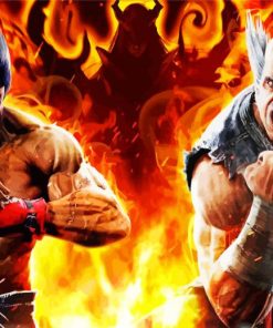 Tekken Viddeo Game paint by numbers