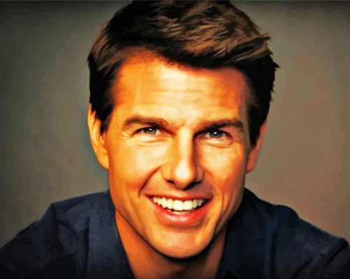 The Actor Tom Cruise Paint By Numbers - Numeral Paint Kit