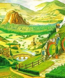 the shire landscape art paint by numbers