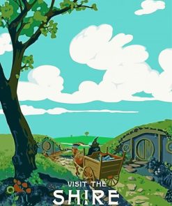 the shire town poster paint by numbers