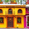 yellow Mexican house paint by number