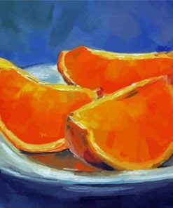 Aesthetic Orange Slice Art paint by numbers