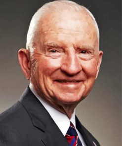 American Business Magnate Ross Perot paint by numbers