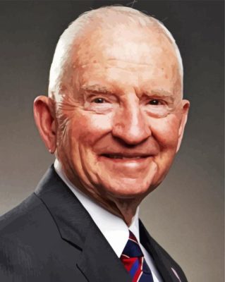 American Business Magnate Ross Perot paint by numbers