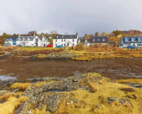 Arisaig Scotland Houses paint by numbers